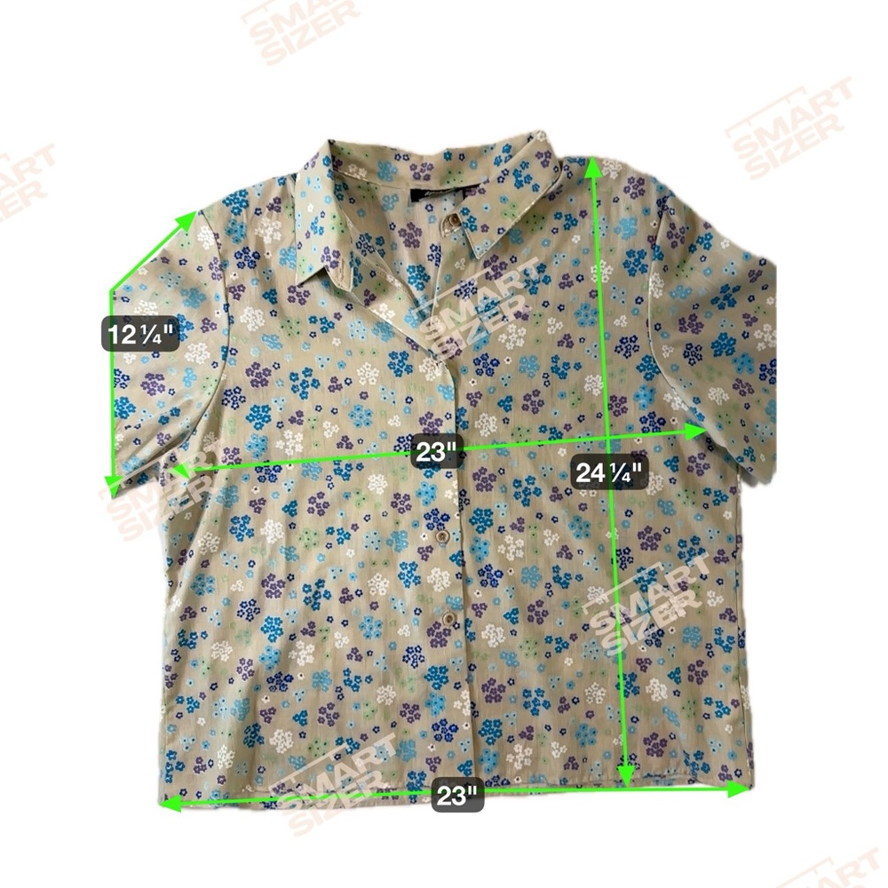 Vintage Tapestry women’s button up shirt. SZ XL. Made in USA. Grannycore floral - Picture 4 of 4